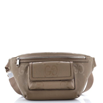 Gucci Front Pocket Belt Bag GG Embossed Perforated Leather