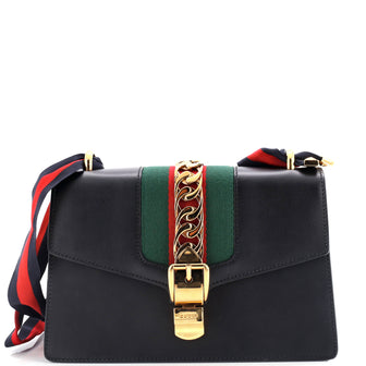 Gucci Sylvie Shoulder Bag Leather Small