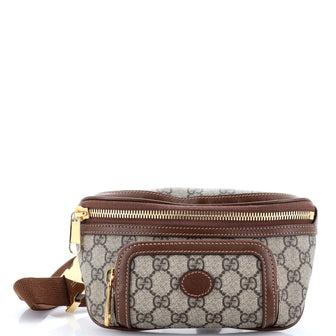 Gucci Interlocking G Patch Belt Bag GG Coated Canvas