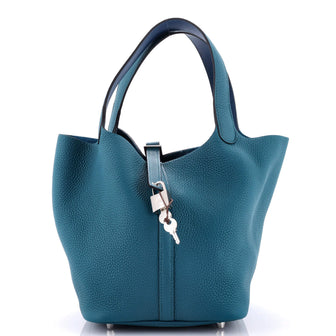 Hermes Eclat Picotin Lock Bag Clemence MM