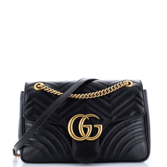 Gucci GG Marmont Flap Bag Matelasse Leather Medium