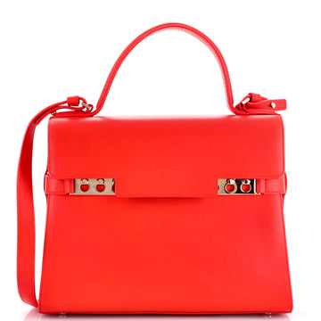 Delvaux Tempete Top Handle Bag Leather MM