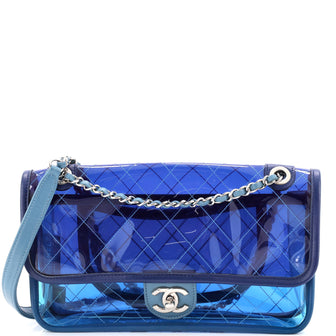 Chanel Coco Splash Flap Bag Quilted PVC With Lambskin Medium