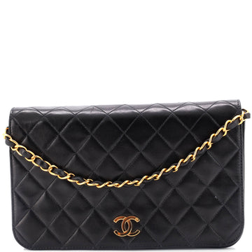 Chanel Vintage Full Flap Bag Quilted Lambskin Medium