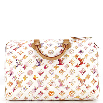 Louis Vuitton Speedy Handbag Monogram Watercolor Aquarelle 35