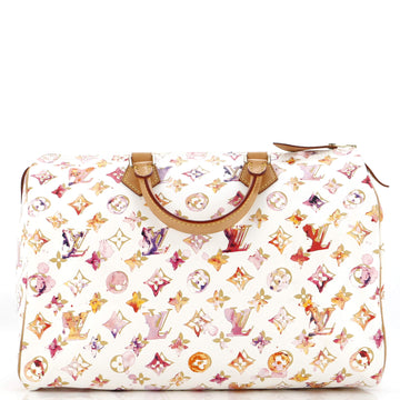 Louis Vuitton Speedy Handbag Monogram Watercolor Aquarelle 35