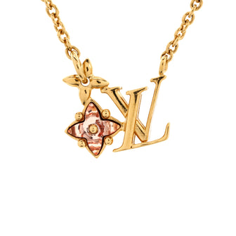 Louis Vuitton Loulougram Necklace Metal with Crystal