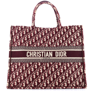 Christian Dior Book Tote Oblique Canvas Large