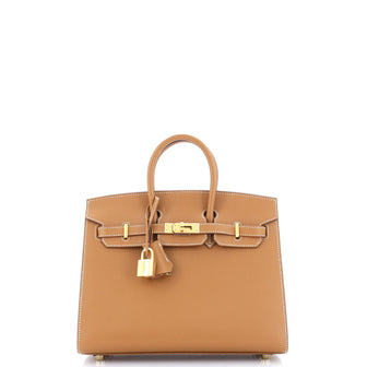 Hermes Birkin Sellier Bag Brown Epsom with Gold Hardware 25