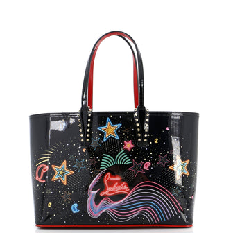 Christian Louboutin Cabata East West Tote Printed Patent Small