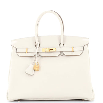 Hermes Birkin Handbag Light Togo with Rose Gold Hardware 35