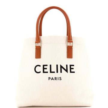 Celine Horizontal Cabas Tote Canvas with Leather Small