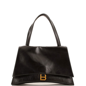 Balenciaga Crush Top Handle Shoulder Bag Leather Medium