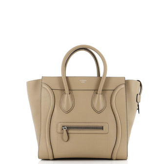 Celine Luggage Bag Grainy Leather Mini