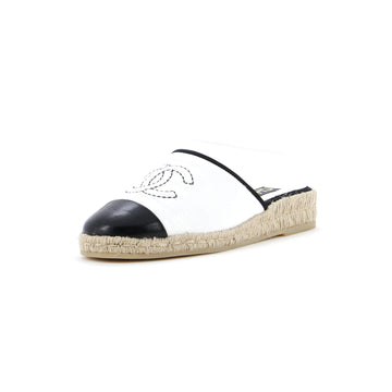 Chanel Women's CC Mule Espadrilles Leather