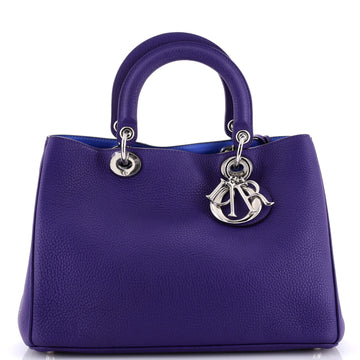 Christian Dior Diorissimo Tote Pebbled Leather Medium