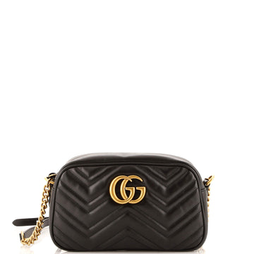 Gucci GG Marmont Shoulder Bag Diagonal Quilted Leather Small