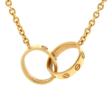 Cartier Love Interlocking Necklace 18K Yellow Gold