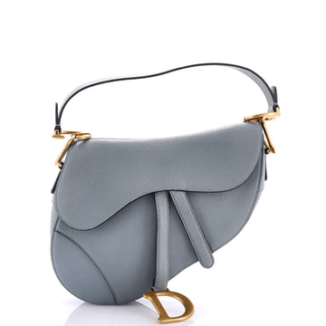 Christian Dior Saddle Handbag Leather Medium