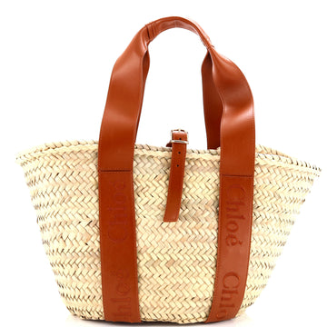 Chloe x Mifuko Woody Tote Raffia Large