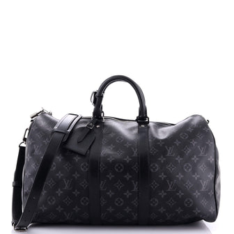 Louis Vuitton Keepall Bandouliere Bag Monogram Eclipse Canvas 45