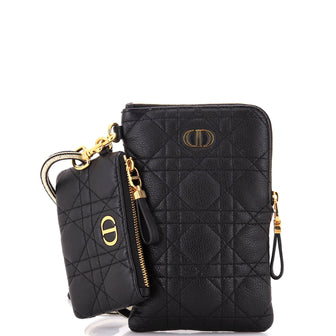 Christian Dior Caro Multifunctional Pouch Cannage Quilt Calfskin