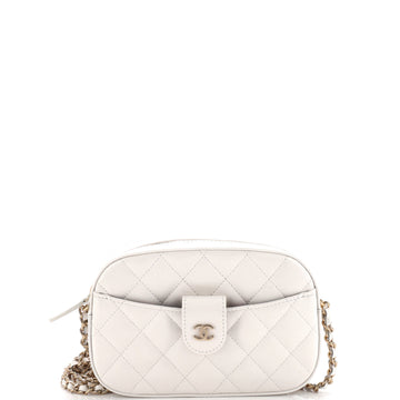 Chanel Camera Case Bag Quilted Caviar Mini