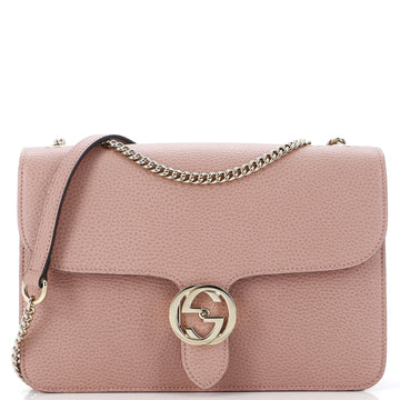 Gucci Interlocking Shoulder Bag Leather Medium