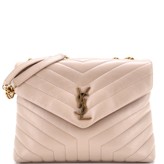Saint Laurent Loulou Shoulder Bag Matelasse Chevron Leather Medium