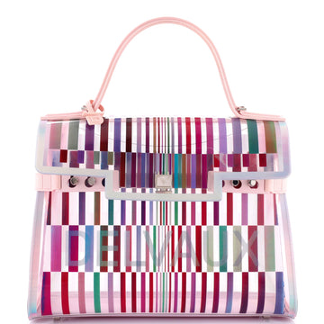 Delvaux The Eye Catcher Tempete Top Handle Bag Multicolor PVC GM