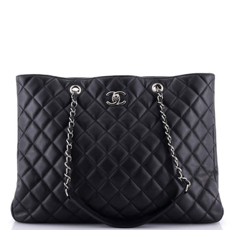 Chanel Classic CC Shopping Tote Quilted Calfskin Large