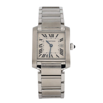 Cartier Tank Francaise Quartz Watch Stainless Steel 25