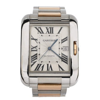 Cartier Tank Anglaise Automatic Watch Stainless Steel and Rose Gold 36