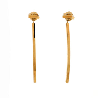 Tiffany & Co. T Wire Bar Earrings 18K Yellow Gold
