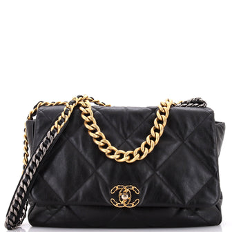 Chanel 19 Flap Bag Quilted Leather Maxi