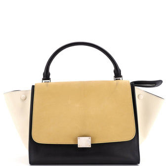Celine Tricolor Trapeze Bag Leather Medium