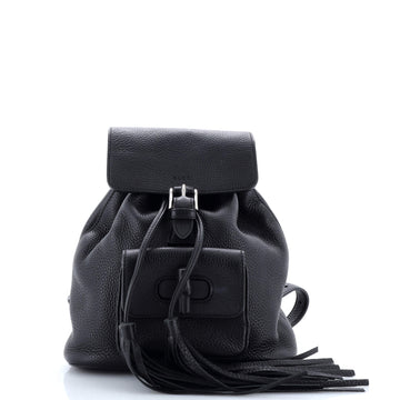 Gucci Bamboo Tassel Backpack Leather Mini