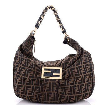 Fendi Mia Hobo Zucca Canvas Large