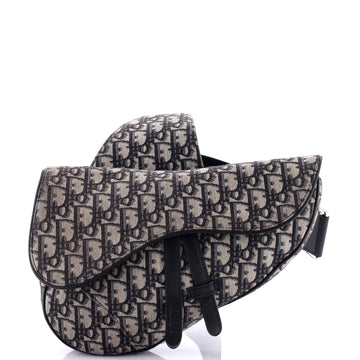 Christian Dior Saddle Crossbody Bag Oblique Canvas