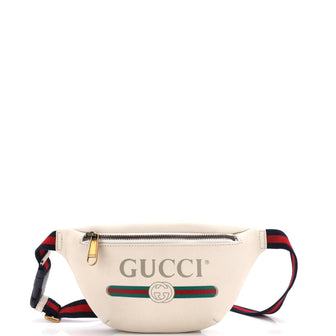 Gucci Logo Belt Bag Printed Leather Small