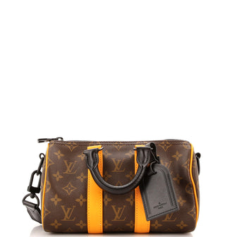 Louis Vuitton Keepall Bandouliere Bag Macassar Monogram Canvas 25