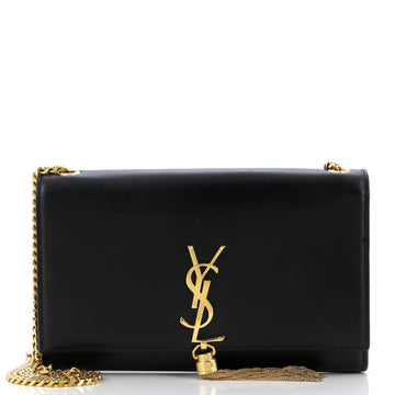 Saint Laurent Classic Monogram Tassel Crossbody Bag Leather Medium