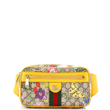 Gucci Ophidia Belt Bag Flora GG Coated Canvas Medium