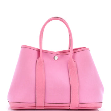 Hermes Garden Party Tote Toile and Leather 30