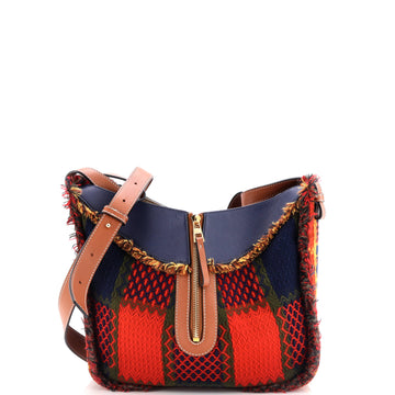Loewe Hammock Bag Leather and Tweed Small
