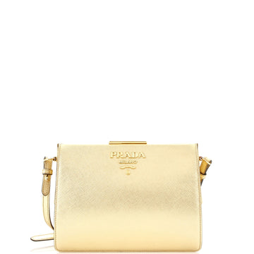 Prada Light Frame Shoulder Bag Saffiano Leather Small