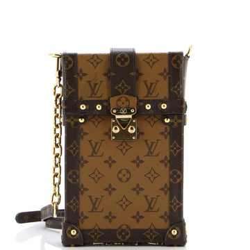 Louis Vuitton Vertical Trunk Pochette Reverse Monogram Canvas