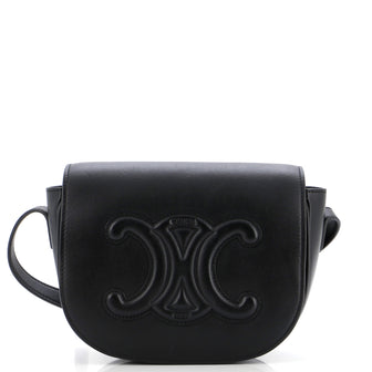 Celine Cuir Triomphe Folco Bag Leather