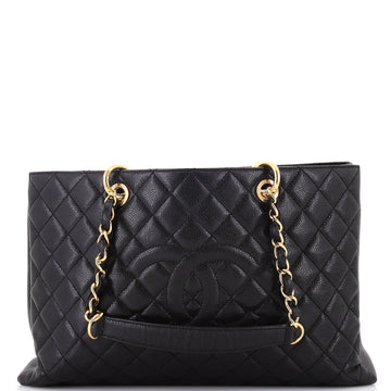 Chanel Grand Shopping Tote Quilted Caviar XL