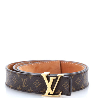 Louis Vuitton LV Initiales Belt Monogram Canvas Thin
